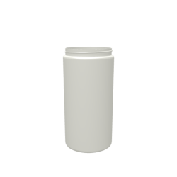 Tall Wide Mouth Jar Round HDPE